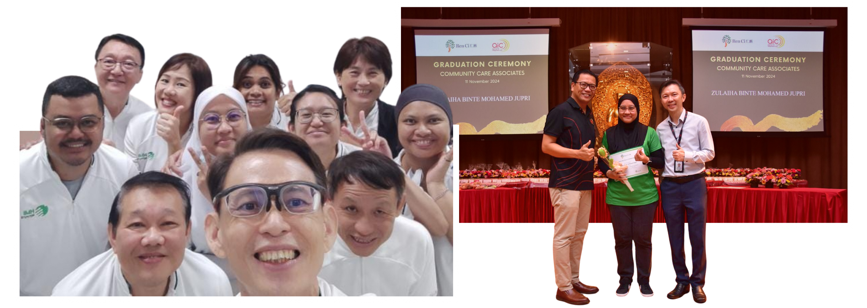 Zulaiha at courses and her past job